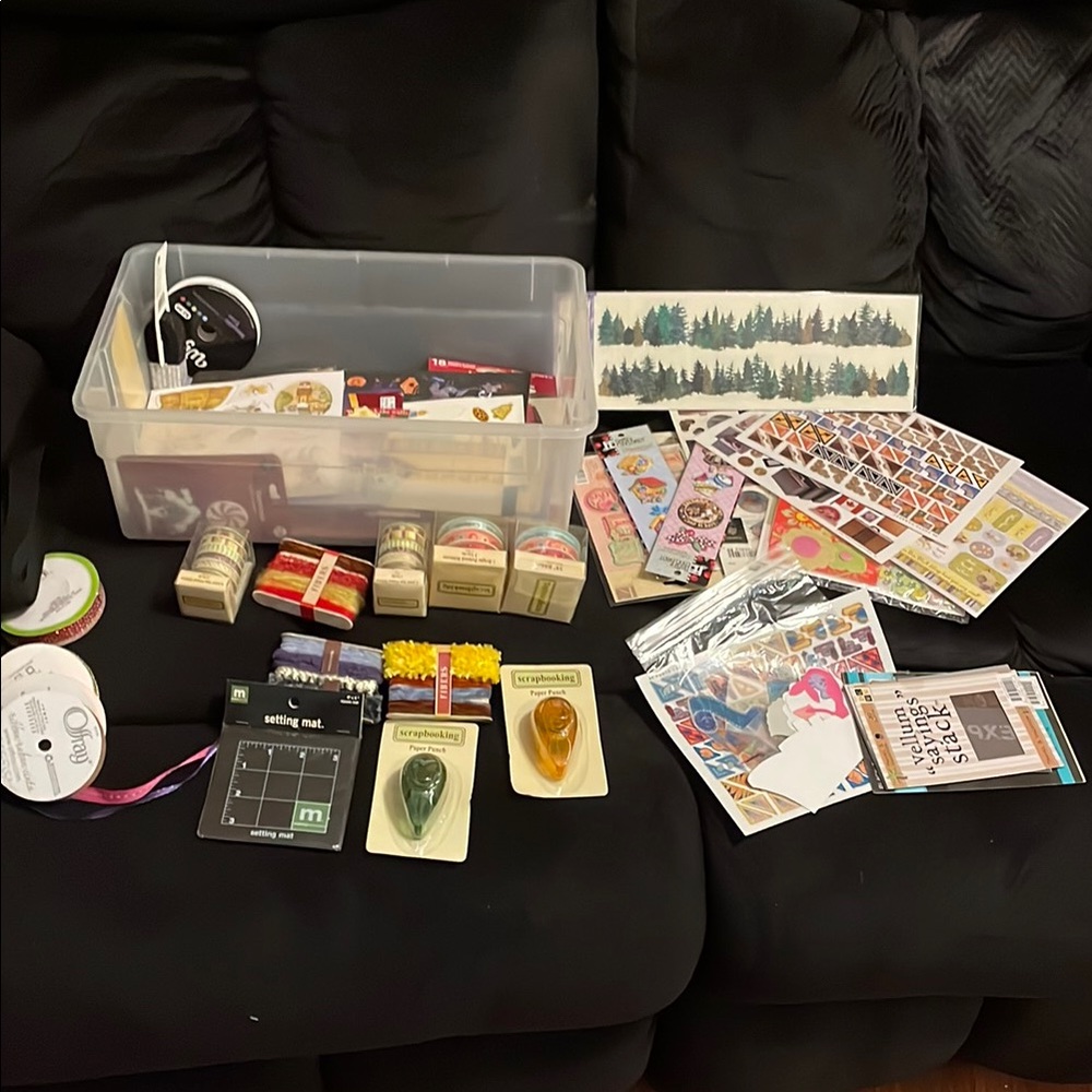 Craft Supplies Bundle with Stamps and Stickers